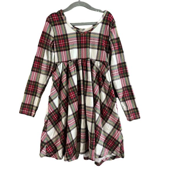 Hanna Andersson Red and White Plaid Kids Dress - Picture 4 of 11
